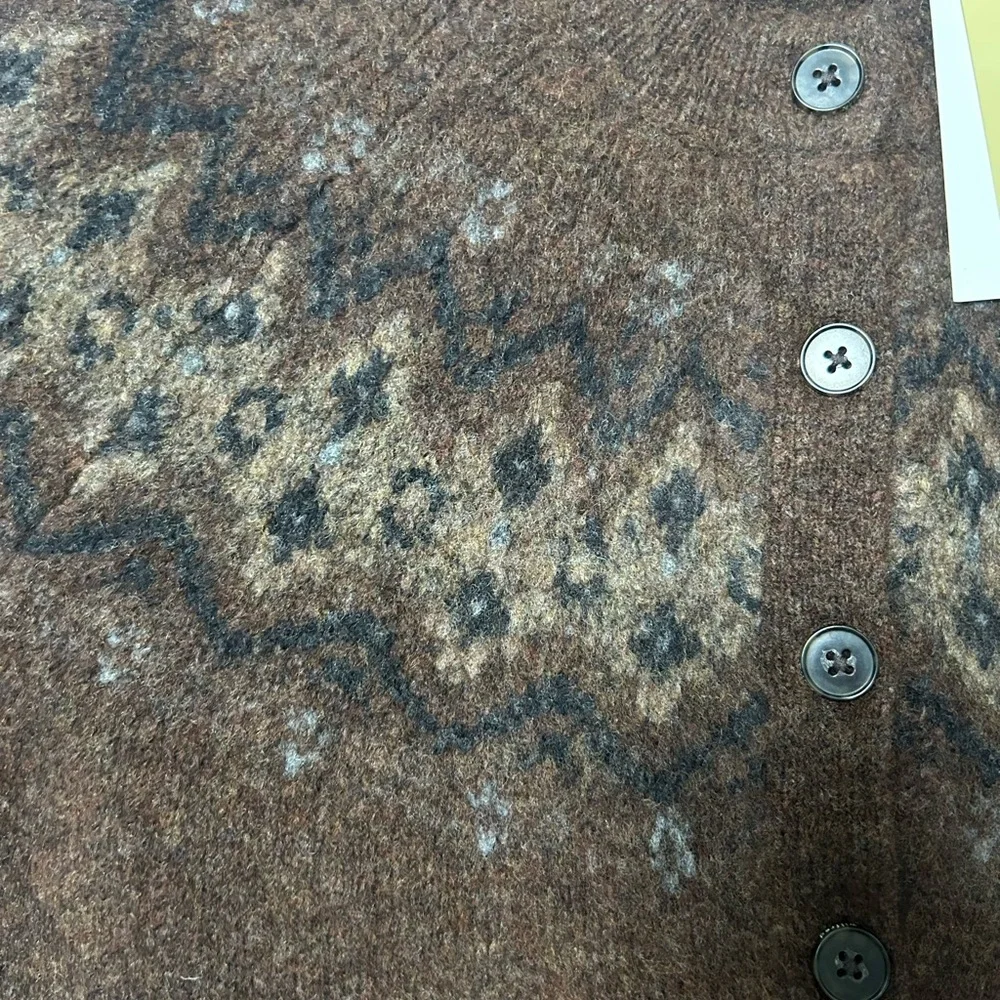 NWT Aritzia Wilfred Chorus fair isle cardigan - Picture 9 of 10